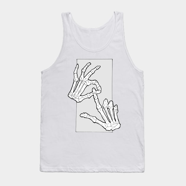 skeleton hands Tank Top by RaptureMerch